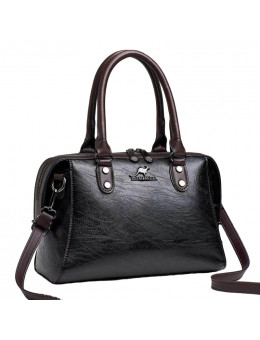 Женская кожаная сумка 8812-1975 BLACK